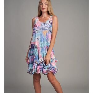 Shana Crinkle Tank bubble dress